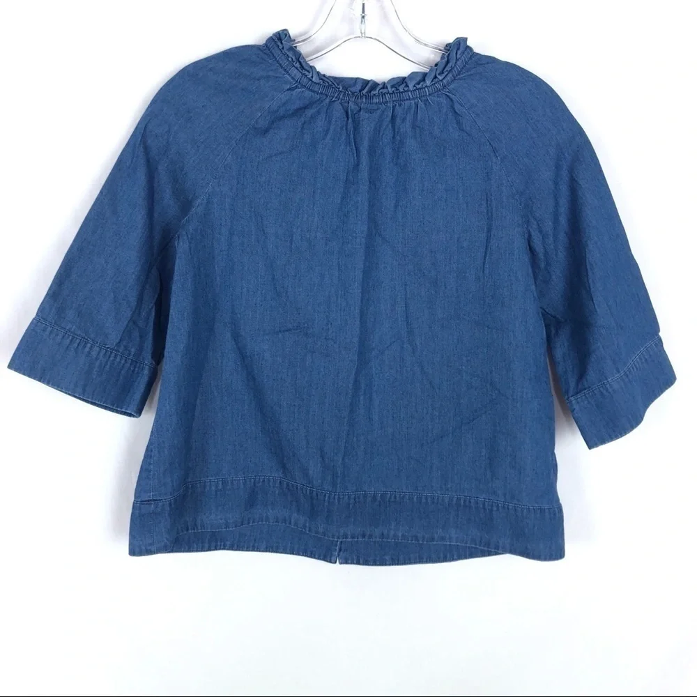 Crewcuts GIRLS denim jean blouse